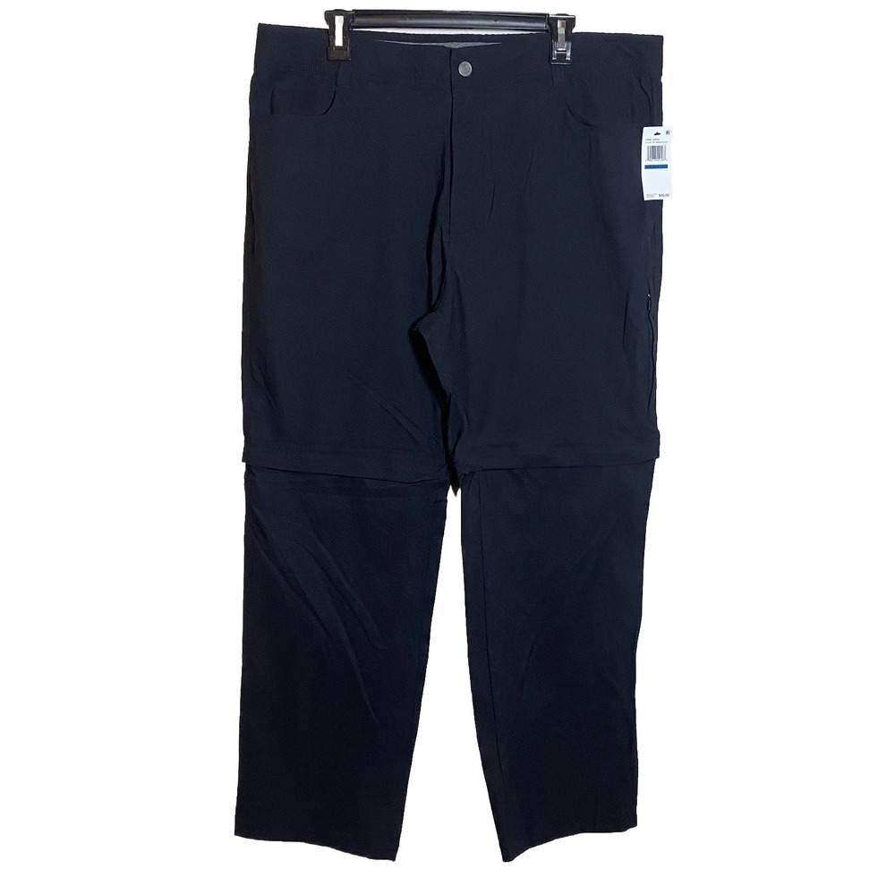 NWT Free Country Men's Nylon Stretch Convertible Pants Shorts Zip Hiking 40x30